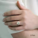 2.5 ctw Lab Created Diamonds Oval and Baguette Setting in Yellow Gold (Main View)
