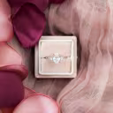 Platinum Oval and Pear Setting featuring Hand Selected 1.75 ct Lab Diamonds (Main View)