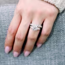 Platinum Round and Baguette Setting featuring Exceptional Quality 2.5 Carat Lab Diamonds (Main View)