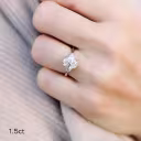 Lab Created Diamonds Oval and Trillion Diamond Engagement Ring in Platinum (Main View)