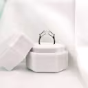 2.75 ctw Lab Diamonds set in Platinum Round and Baguette Diamond Engagement Ring (Profile View)