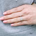 Exceptional Quality 2.0 ct Lab Diamonds set in White Gold Princess Classic Four Prong Pavé Setting (Main View)