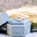 Platinum Emerald Cathedral Pavé Diamond Engagement Ring featuring Hand Selected 2.25 ct Diamonds (Main View)