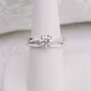 1.25 Carat Diamonds Infinity Twist Diamond Engagement Ring in White Gold (Main View)
