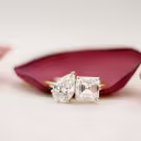 High Quality 1.75 Carat Diamonds set in Yellow Gold Toi et Moi Ring (Main View)