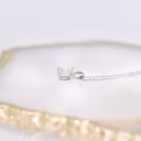 High Quality 0.7 ct Lab Diamonds set in White Gold Classic Emerald Pendant (Profile View)