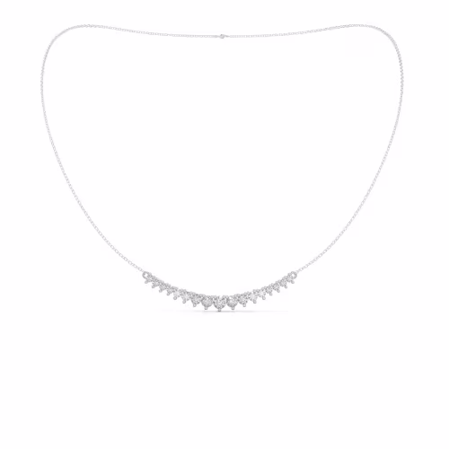 Mini Riviera Choker in 14k White Gold 1ctw