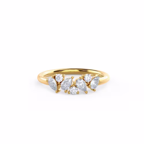0.5 ctw Lab Diamonds Theresa Seven Stone in 18k Yellow Gold (Main View)