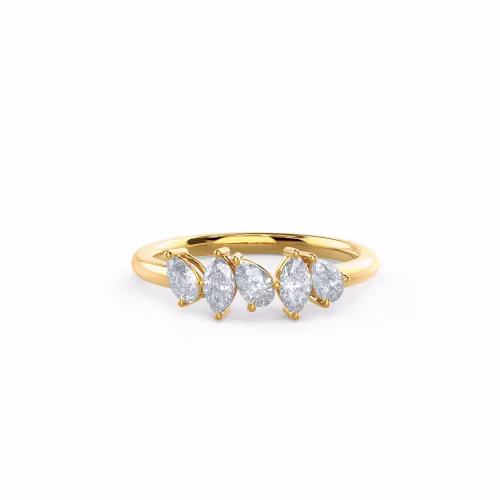 18k Yellow Gold Lauren Five Stone featuring 0.5 Carat Diamonds (Main View)