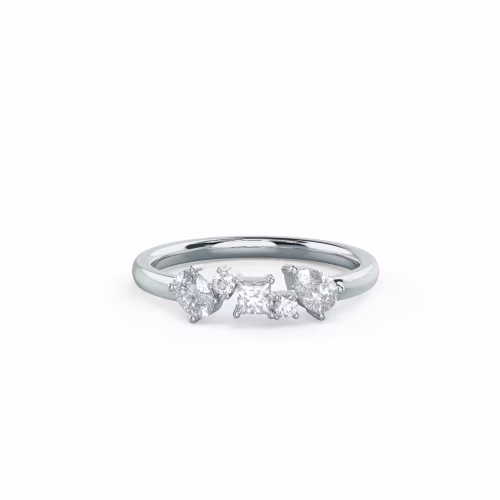 0.5 ct Diamonds set in 18k White Gold Kelsey Five Stone (Main View)