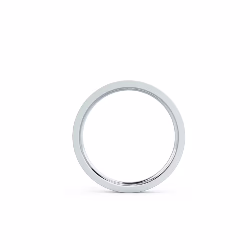 Exceptional Quality 0.55 Carat Round Diamonds set in White Gold Channel Set Diamond Eternity Band (Profile View)