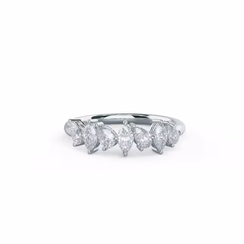 White Gold Lauren Seven Stone featuring 0.7 Carat Lab Diamonds (Main View)