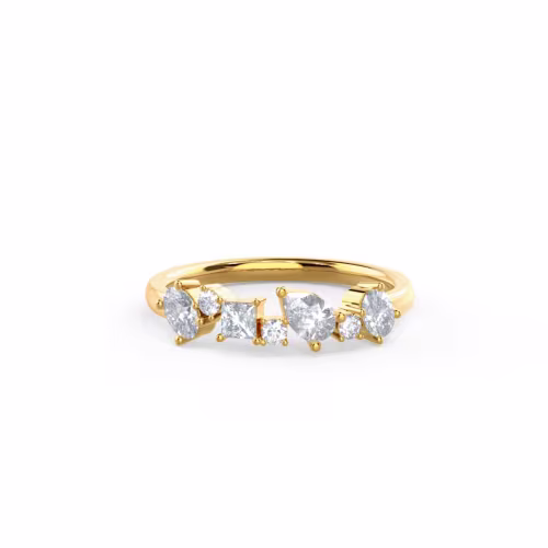 Yellow Gold Kelsey Seven Stone featuring 0.7 Carat Diamonds (Main View)