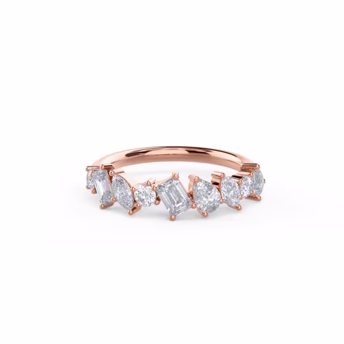 14k Rose Gold Fiona Half Band featuring 1.25 ct Diamonds (Main View)