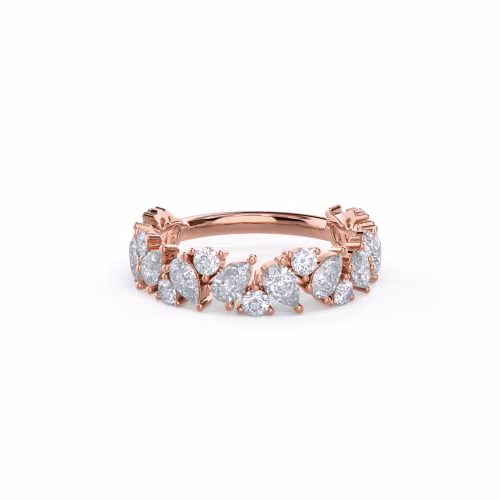 1.6 ctw Diamonds set in Rose Gold Theresa Three Quarter Band (Main View)