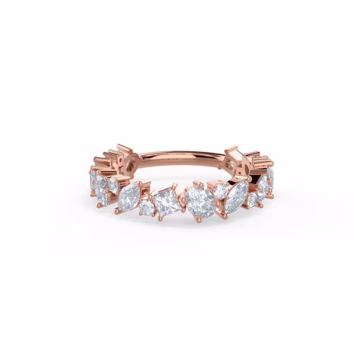 14k Rose Gold Sara Three Quarter Band featuring 1.65 Carat Diamonds (Main View)