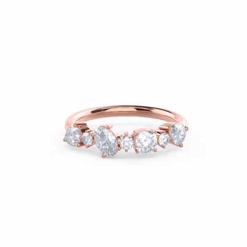 1.0 ct Diamonds set in 14kt Rose Gold Mary Seven Stone (Main View)