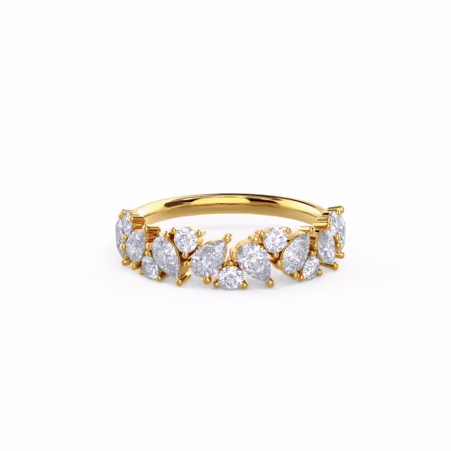1.0 ctw Diamonds Theresa Half Band in Yellow Gold (Main View)