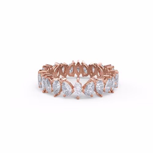 14 Karat Rose Gold Lauren Eternity Band featuring 2.0 Carat Lab Diamonds (Main View)