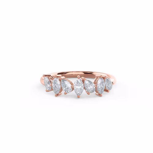 14 Karat Rose Gold Lauren Seven Stone featuring 0.7 ct Diamonds (Main View)