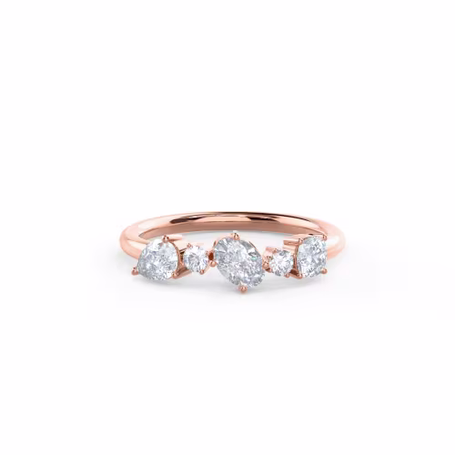 0.8 Carat Diamonds Mary Five Stone in 14kt Rose Gold (Main View)