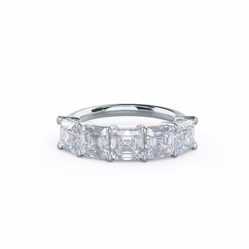 3.5 Carat Diamonds Asscher Five Stone in 18kt White Gold (Main View)