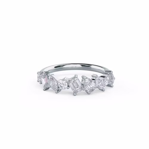 1.25 Carat Diamonds set in 18k White Gold Fiona Half Band (Main View)