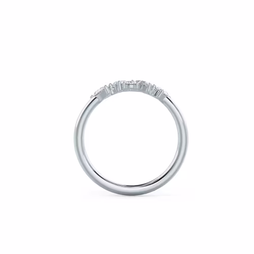 0.5 ct. t.w. Lab Grown Diamonds set in 18k White Gold Theresa Seven Stone (Profile View)