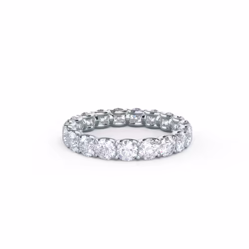 2.65 Carat Diamonds set in 18k White Gold French U Round Eternity Band (Main View)