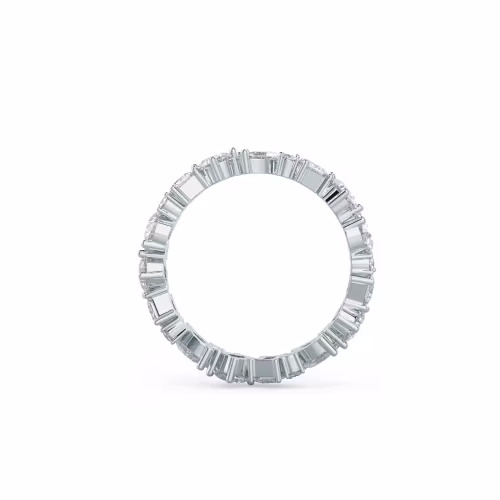 2.0 Carat Diamonds Sara Eternity Band in 18k White Gold (Profile View)