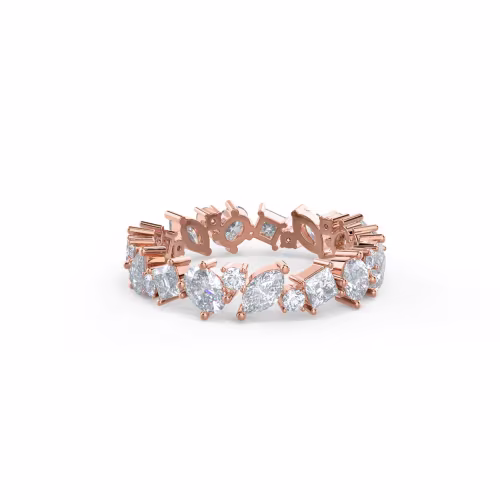 Rose Gold Sara Eternity Band featuring 2.0 Carat Lab Diamonds (Main View)