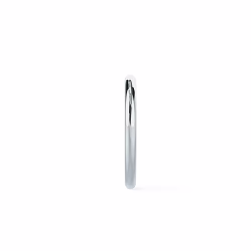Petite Rounded Ring Mens Band Rendering In Side View Design AD246