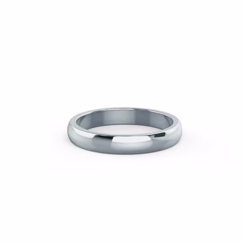 Lab Diamonds set in 18k White Gold 3mm Rounded Ring (Main View)