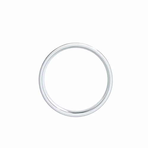 Matte Men's Wedding Band in White Gold Design-220