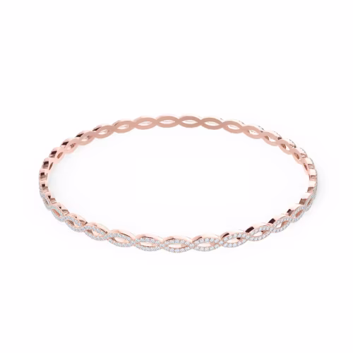 Primary Rose Gold Image for Infinity Twist Bangle