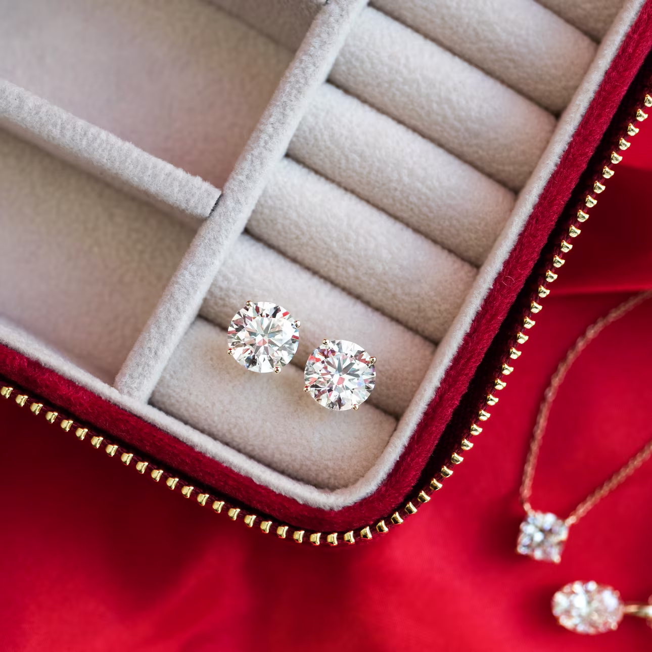 Lab Diamond Stud Earrings