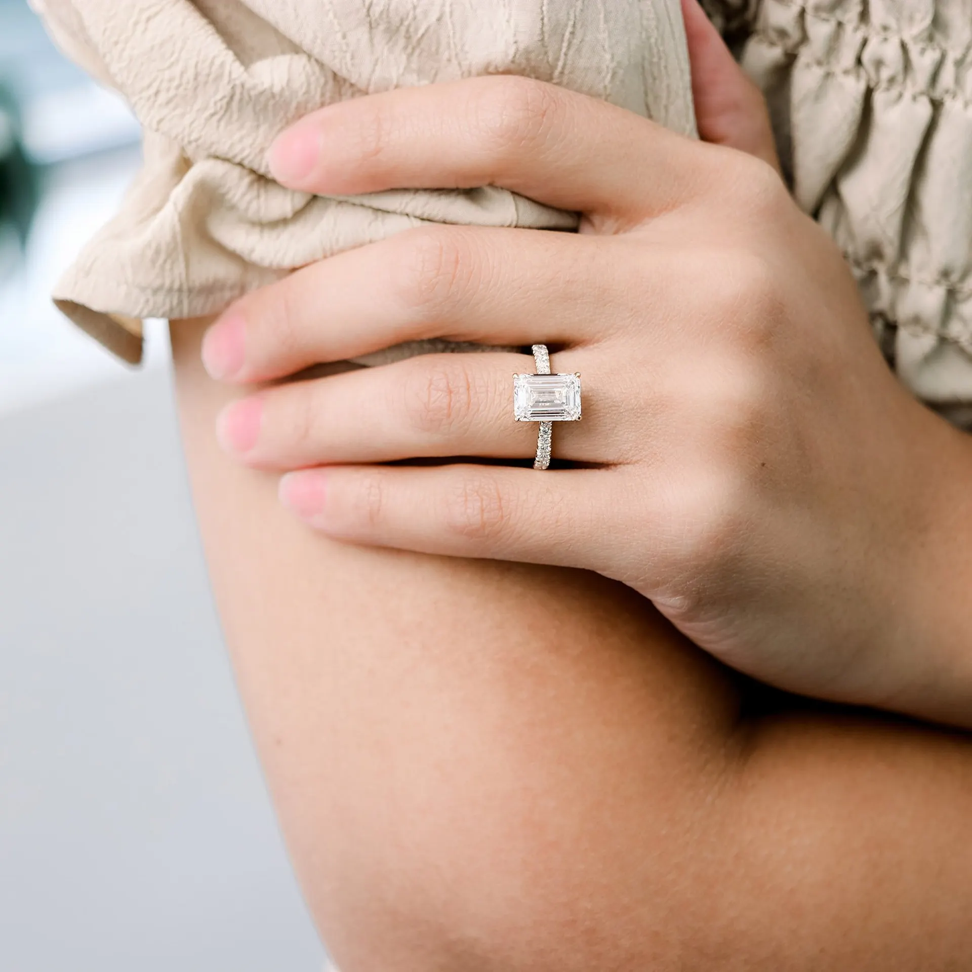 4 Carat Lab Grown Diamond Engagement Rings | Ada Diamonds