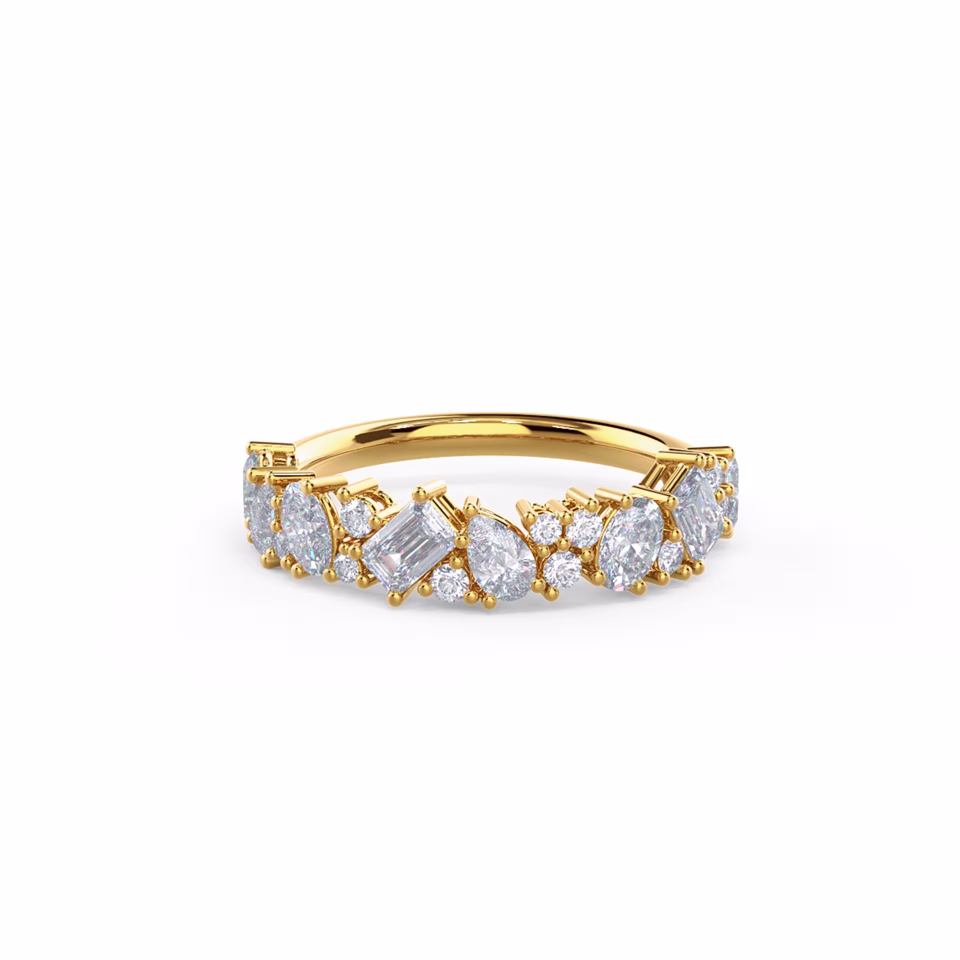 1.25 ct Diamonds set in 14k Yellow Gold Cassie Half Band (Main View)