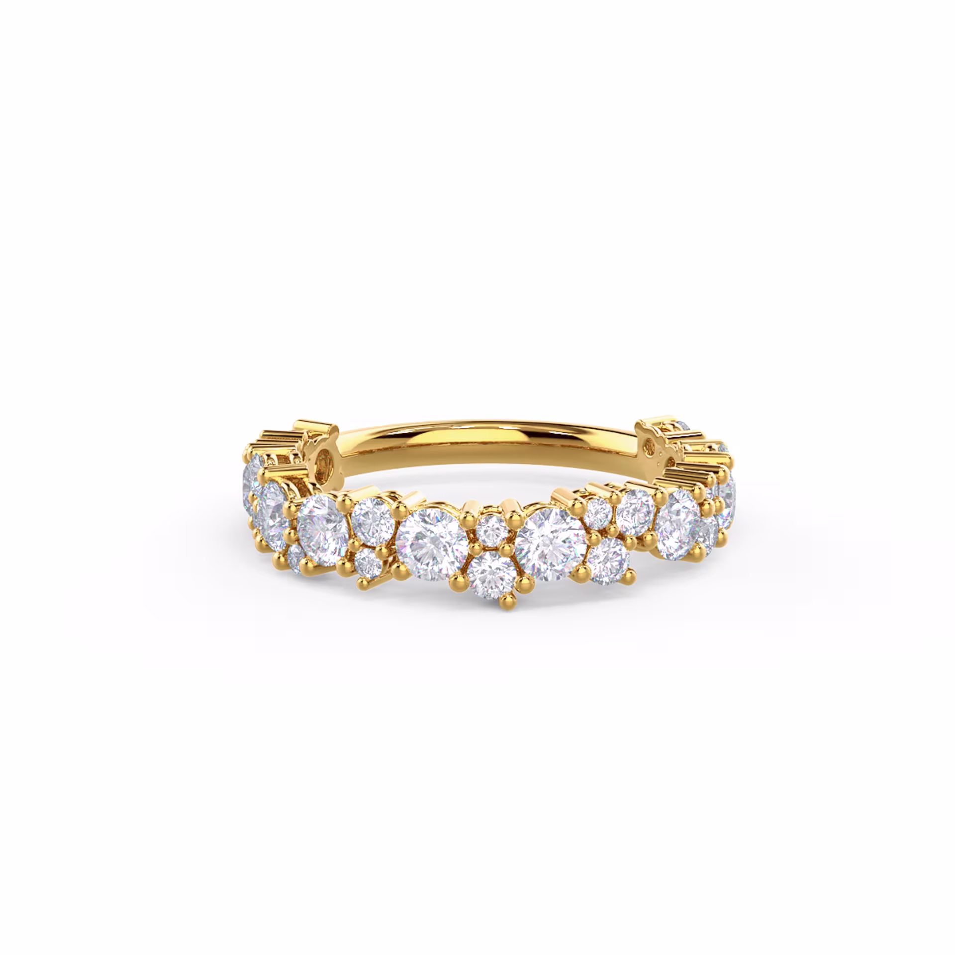 1.25 ctw Round Brilliant Diamonds Melissa Three Quarter Band in 18kt Yellow Gold (Main View)