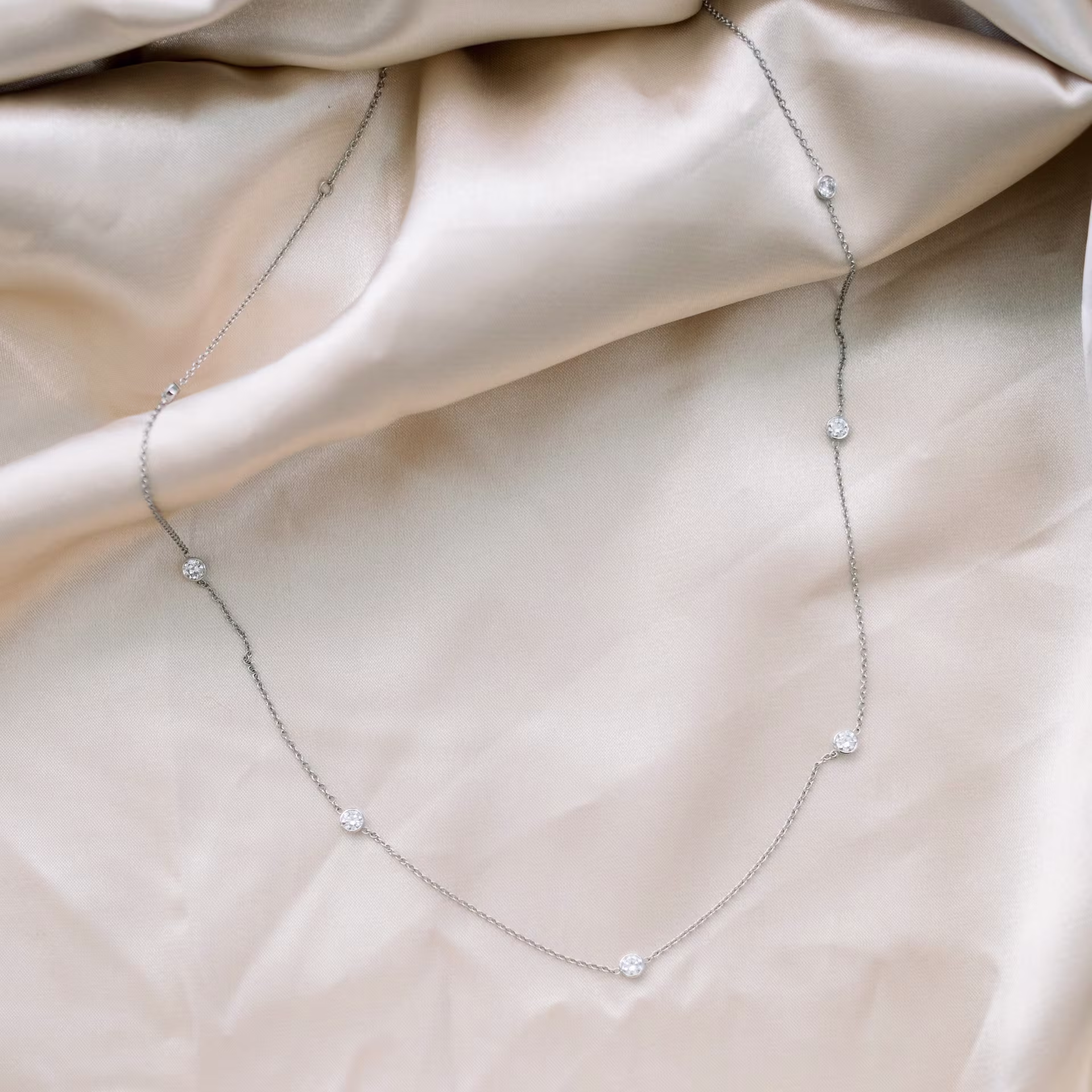 platinum round lab diamond seven bezel cosmopolitan necklace ada diamonds design ad 228 macro