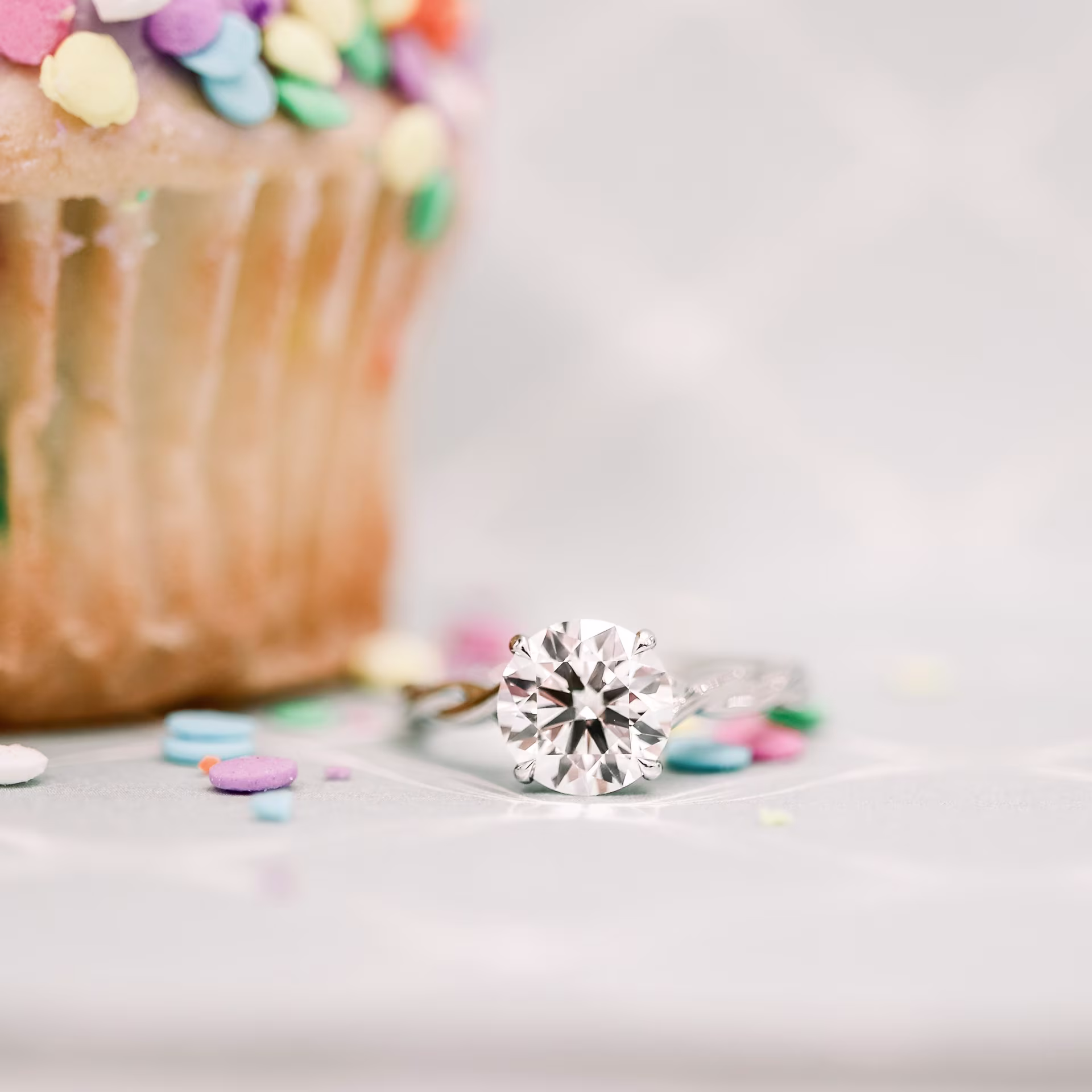 2.5ct round lab diamond solitaire engagement ring in platinum ada diamonds design ad 338