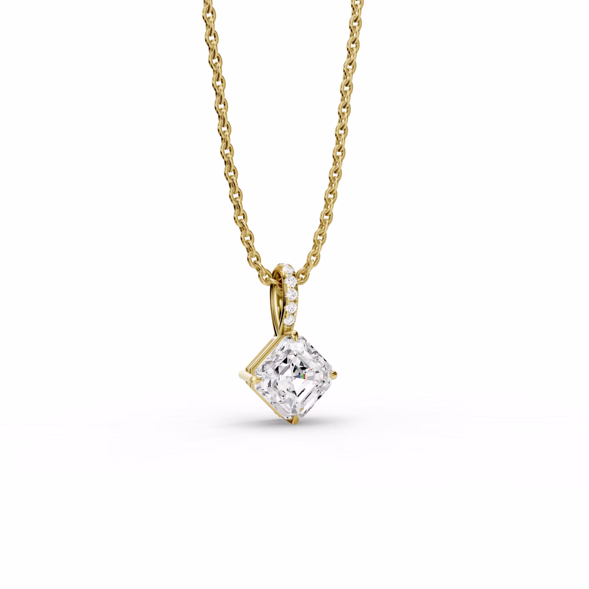 YG-Classic-Asscher-Pendant-with-Pave-Bail-with-Lab-Diamonds-Side_AD-075AS