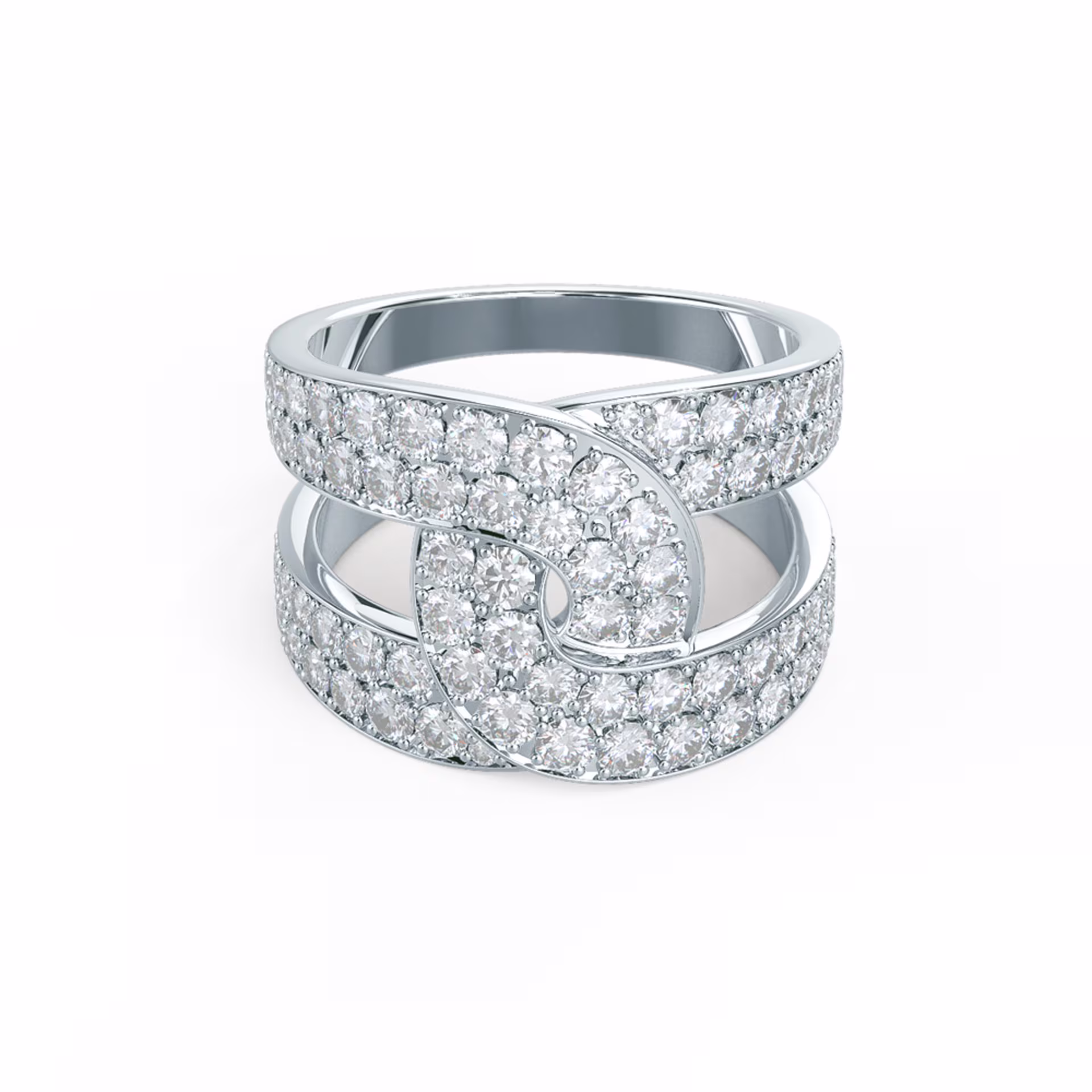 Lovelock Lab Created Diamond Fashion Ring in Platinum Design-092