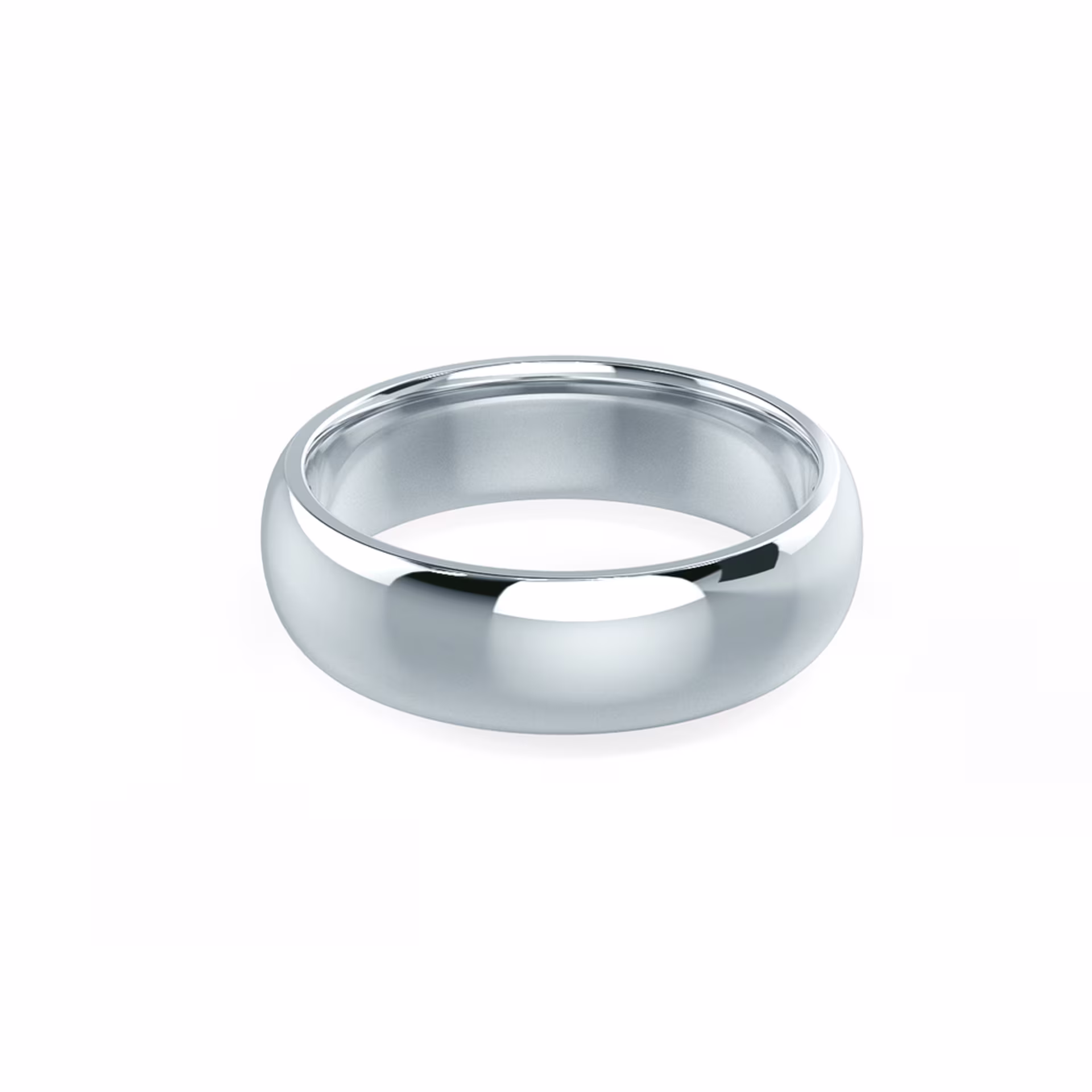 Men's Classic Round Wedding Band in Platinum Design-168