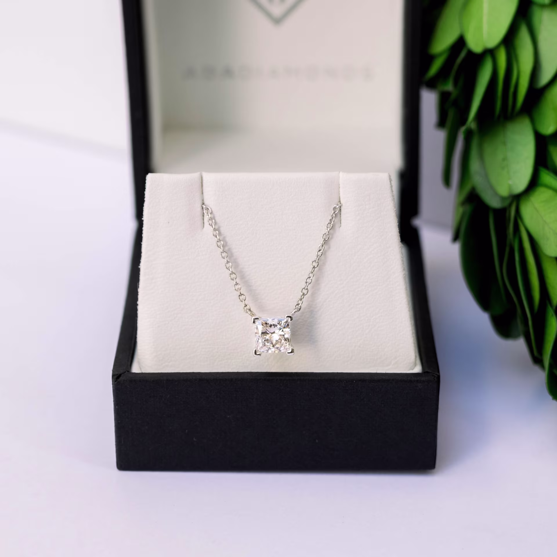 Alternate White Image for Floating Princess Pendant