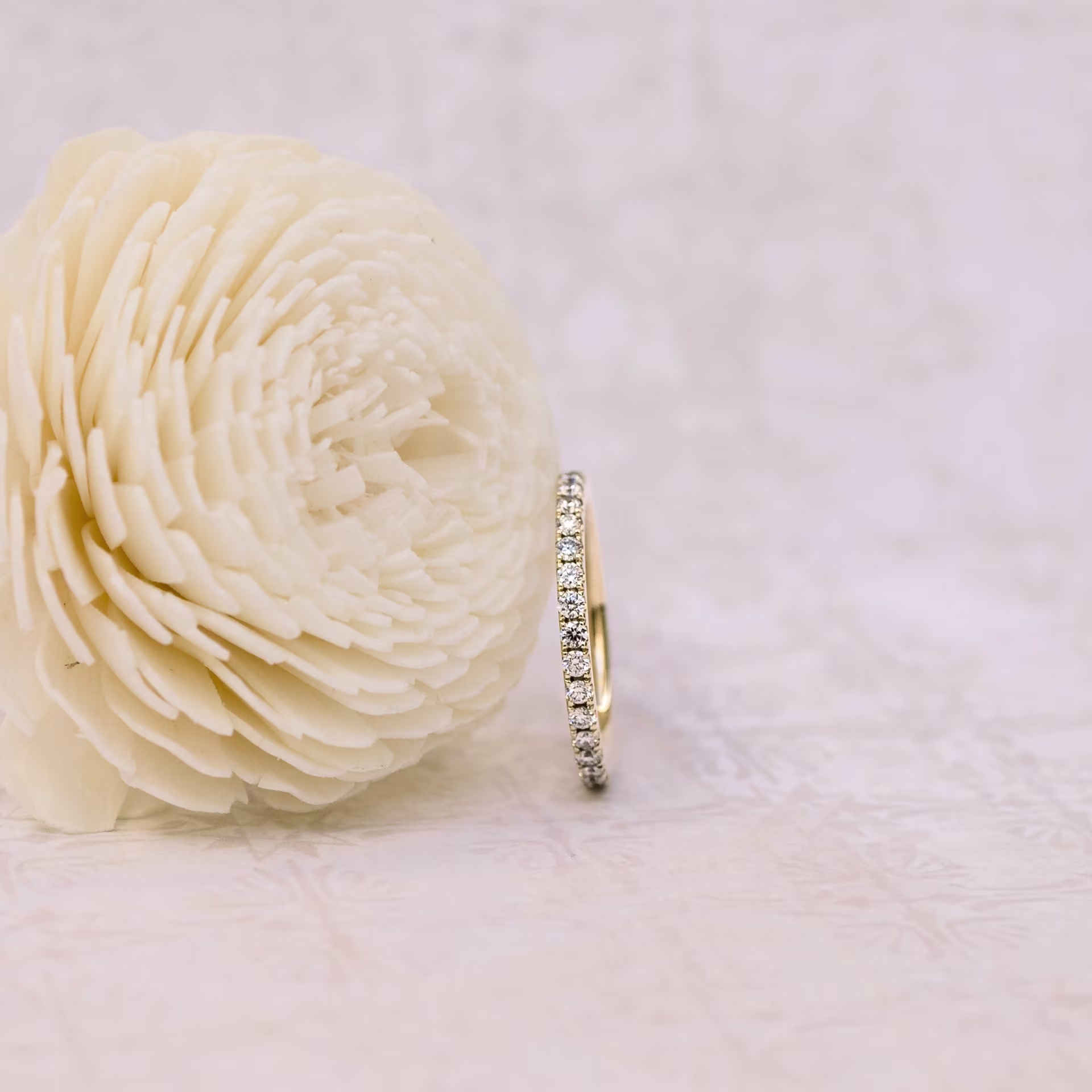 yellow gold u pave lab created diamond eternity band ada diamonds design ad 082