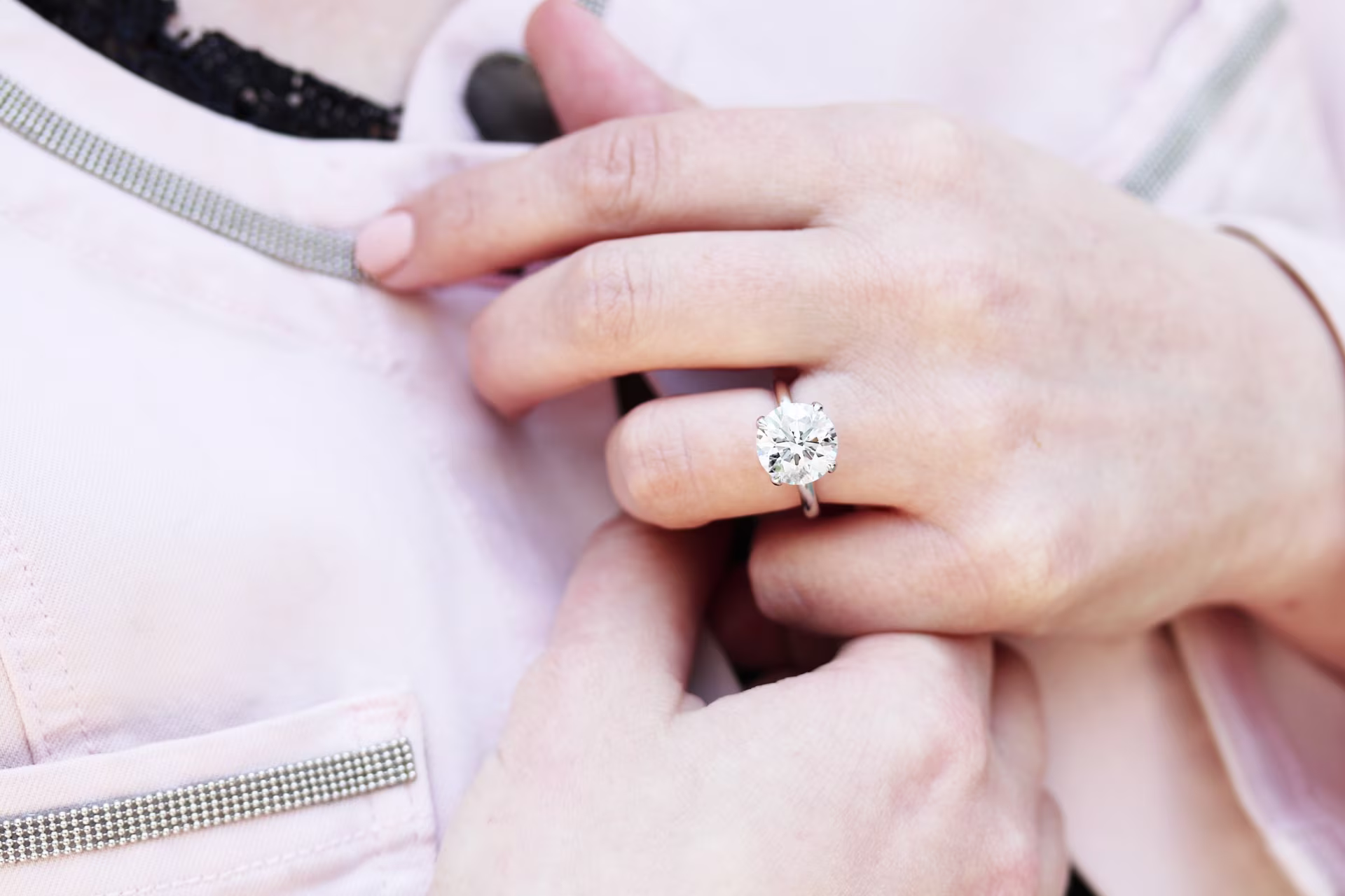 5ct round lab diamond four prong solitaire engagement ring ada diamonds