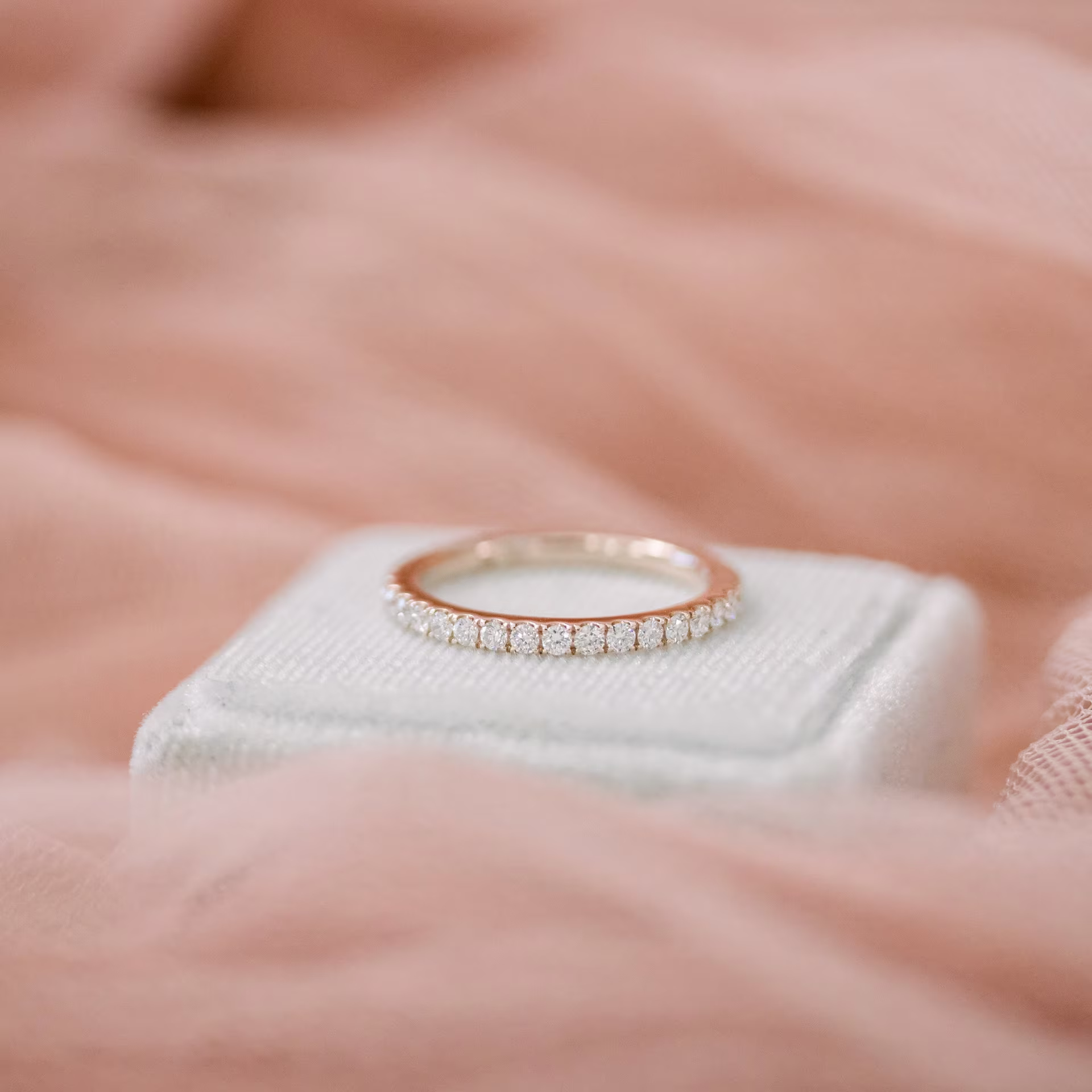 rose gold u pave lab diamond wedding band ada diamonds design ad 082 macro