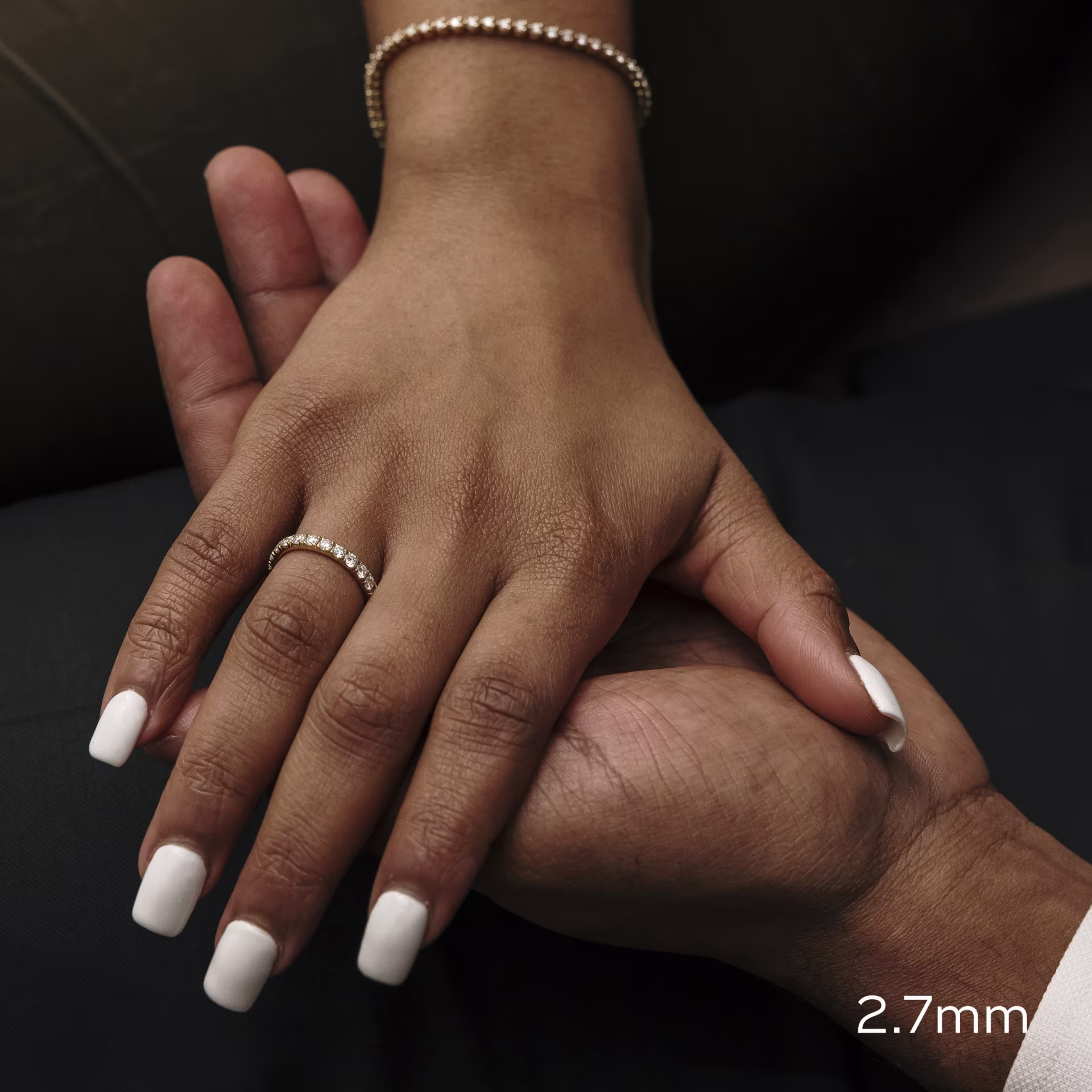 yellow gold pave three quarter lab diamond wedding band ring ada diamonds design-171