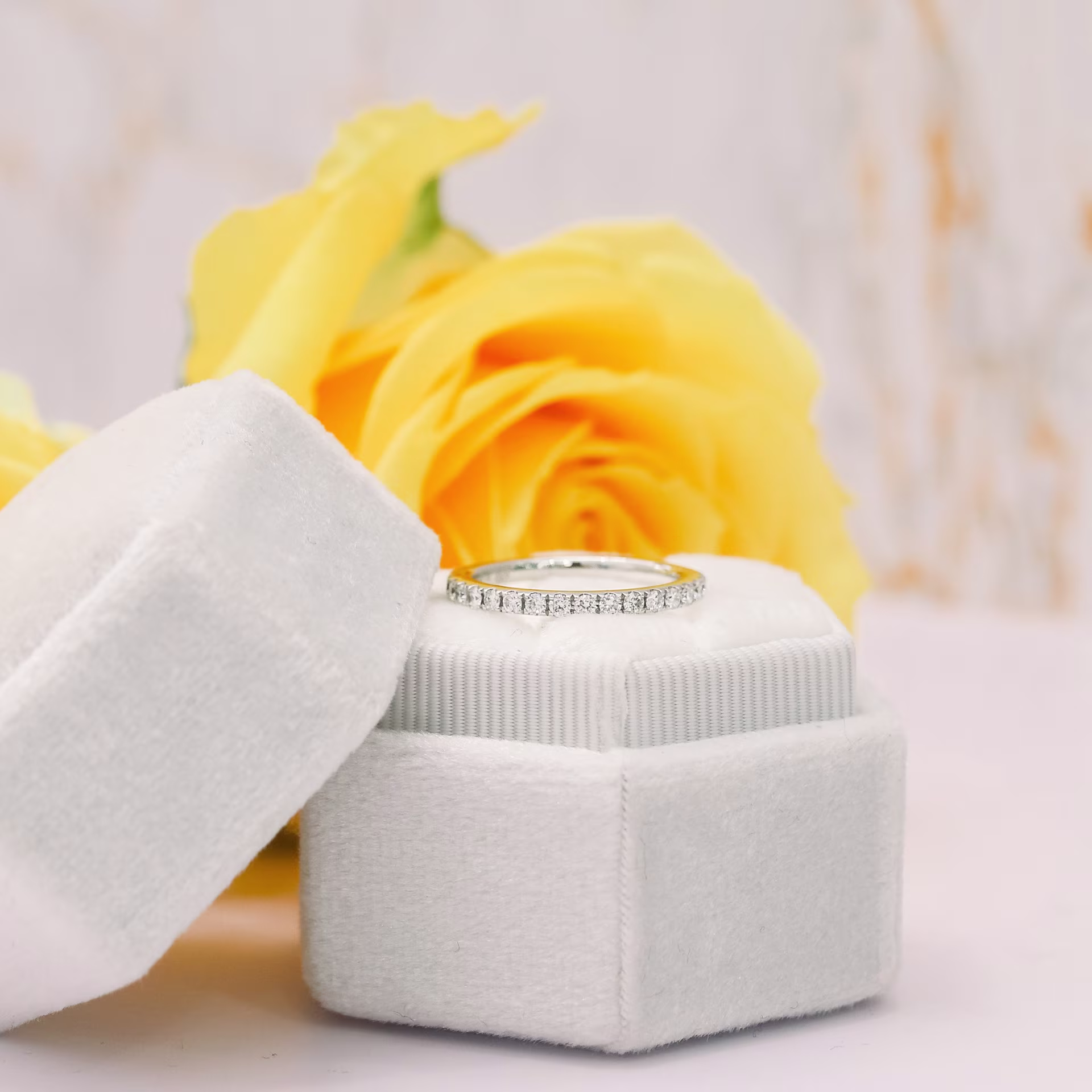 18k white gold round lab diamond u pave wedding band ada diamonds design ad 171